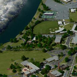 northwestern university campus aerial