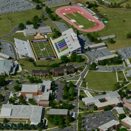 northwestern university campus aerial
